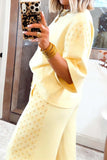 Oversize Tee with Drawstring Pants Set