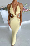 Strappy Cut-Out Maxi Dress
