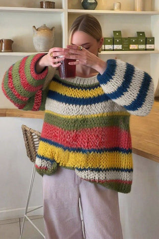 Oversized Striped Sweater