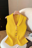 Elegant Button-Front Sleeveless Top