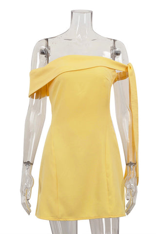 Off-Shoulder Casual Dress