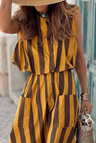 Sleeveless Striped Maxi Dress
