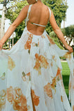 Halter Neck Floral Dress