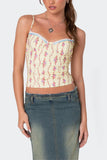 Spaghetti Strap Print Cami