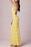 Sleeveless Tiered Maxi Dress