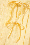 Bow Tie Pleated Sleeveless Top