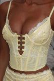 Lace-Trimmed Camisole with Front Detail