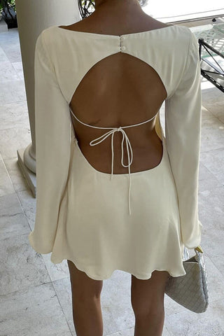 Elegant Long-Sleeve Casual Dress