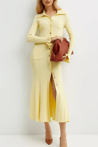 Button-Up Casual Maxi Dress