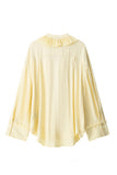Ruffle-Detail Blouse with Ties