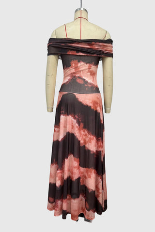 One-Shoulder Flowing Casual Dress