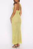 Floral Mesh Halter Cover-Up Dress