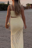 Elegant Two-Piece Skirt Set