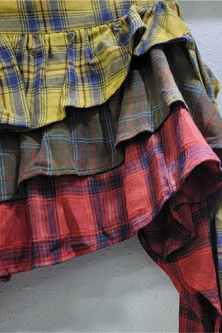 Layered Ruffle Mini Skirt