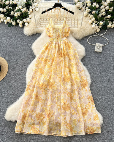 Floral Sleeveless Maxi Dress