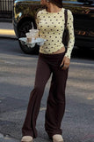 Polka Dot Long Sleeve T-Shirt