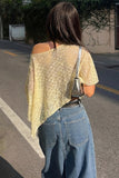 Asymmetrical Knit Cover-Up