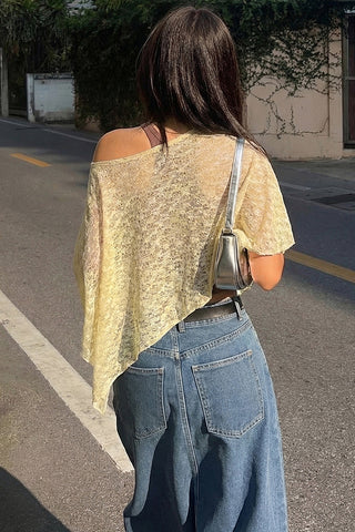 Asymmetrical Knit Cover-Up