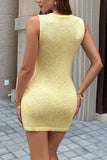 Sleeveless Fruit Detail Casual Dress