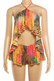 Chic Ruffled Shorts Set