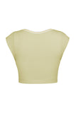 Stylish Scoop Neck Crop Top