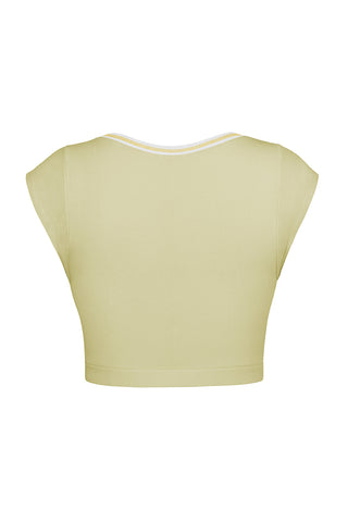 Stylish Scoop Neck Crop Top