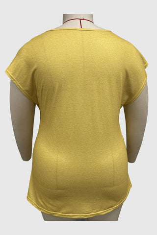 Dragonfly Graphic V-Neck T-Shirt