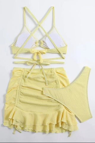 Stylish Strappy Bikini Set
