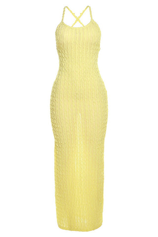 Strappy Knit Cocktail Dress