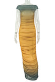 Ruched Bodycon Casual Dress