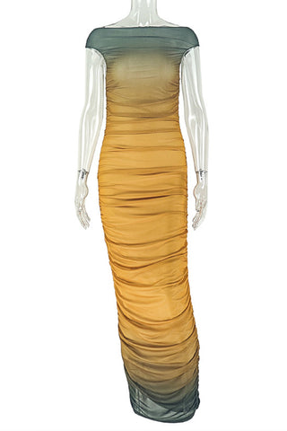 Ruched Bodycon Casual Dress
