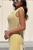 Sleeveless Button Front Pants Set