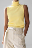 Sleeveless Turtleneck Tank Top