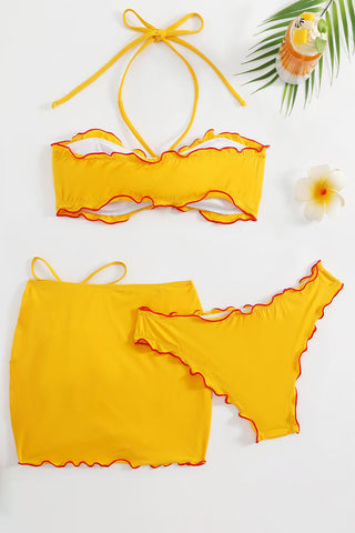 Stylish Bikini Set with Cover-Up