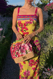 Floral Print Midi Vacation Dress