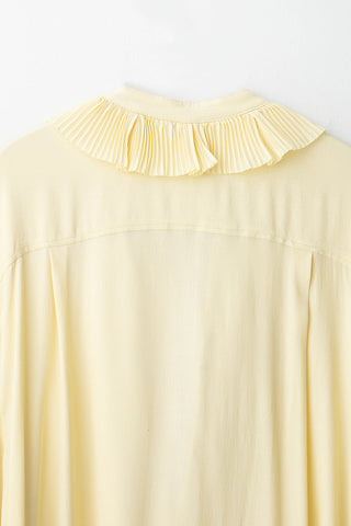 Ruffle-Detail Blouse with Ties
