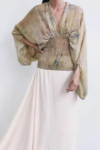 Draped Oversized Blouse