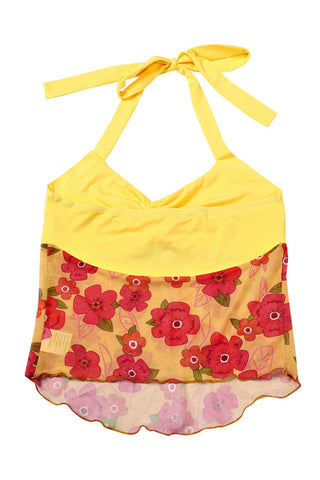 Halter Floral Star Tank Top
