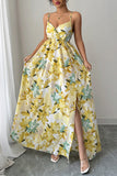 Floral Maxi Dress with Slit