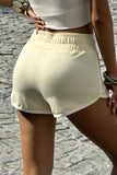 Elastic Waist Casual Shorts