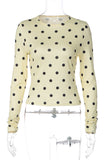 Polka Dot Long Sleeve T-Shirt