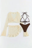 Sheer Ruffle Trim Skirt Set
