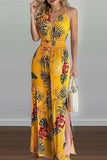 Tropical Halter Jumpsuit