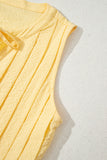 Bow Tie Pleated Sleeveless Top