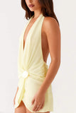 Halter Wrap Casual Dress