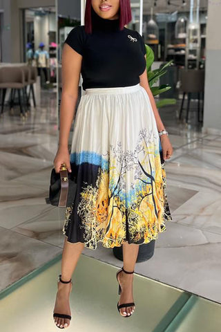 Elegant Skirt and Top Set