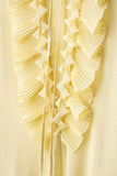 Ruffle-Detail Blouse with Ties