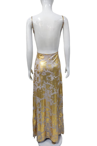 Sleek Spaghetti Strap Evening Gown