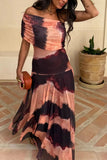 One-Shoulder Flowing Casual Dress