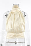 Elegant High-Neck Tank Top